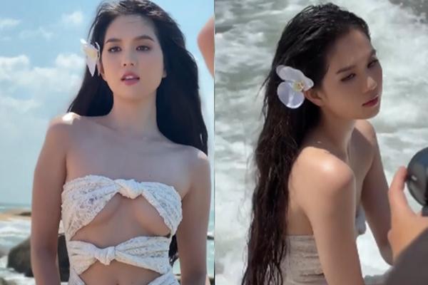 Cùng mặc chiếc đầm ảo ảnh, MC chân dài 1m1 không địch nổi Ngọc Trinh-11