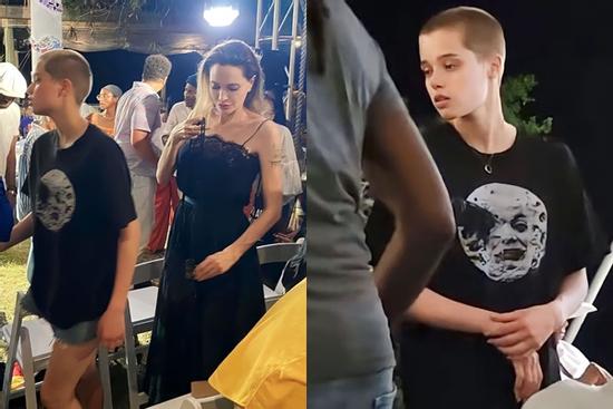 Con gái Angelina Jolie cạo đầu đinh ở tuổi 17