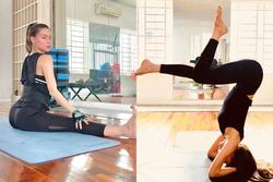Hồ Ngọc Hà 15 năm tập yoga: 'Nữ hoàng trồng chuối', mẹ 3 con bốc lửa