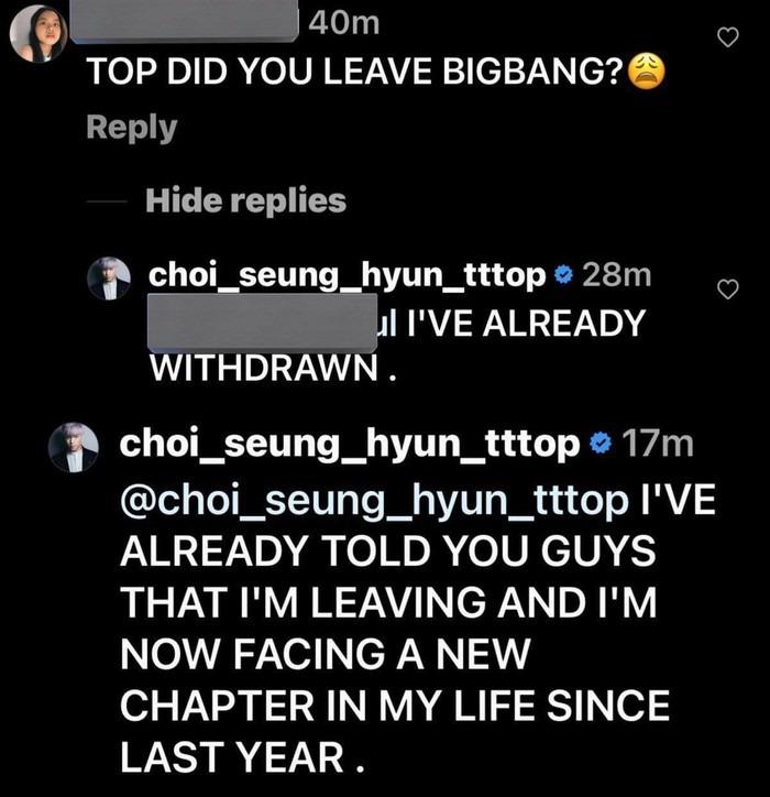 T.O.P chính thức xác nhận rời BIGBANG, còn gạch tên nhóm ra khỏi tên mình-3