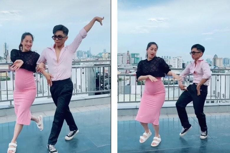 Khánh Thi U45 bầu lần 3 vượt mặt vẫn nhảy nhót trên cao gót-1