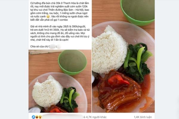 Suất cơm 120 nghìn chỉ có 1 miếng sườn: Lãnh đạo huyện nói ai bắt phải mua đâu-1