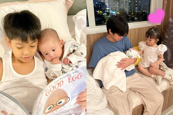 Cường Đô La chăm con chu đáo khi vắng mặt Đàm Thu Trang-2