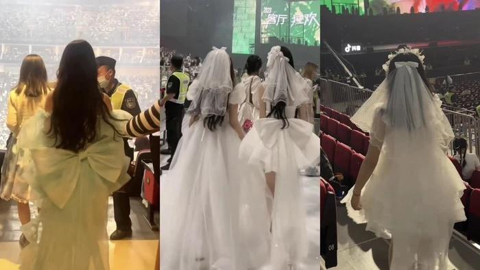 1 khán giả nữ bị chồng huỷ hôn vì mặc váy cưới đến dự show thần tượng-3