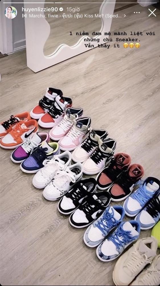 Huyền Lizzie khoe bộ sưu tập giày gây bất ngờ-4