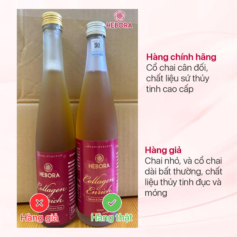 Cách nhận biết nước uống Hebora Collagen Enrich chính hãng-2