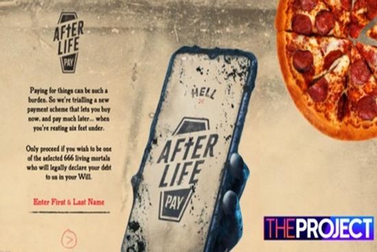 Chuỗi nhà hàng pizza cho phép khách 'ăn bây giờ, trả tiền vào kiếp sau'