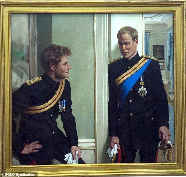 Bức tranh vẽ anh em William và Harry bị loại bỏ-1