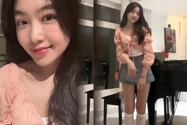 Con gái MC Quyền Linh diện váy xẻ tà, khoe chân dài nuột nà tại thảm đỏ-7