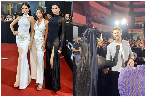 Thùy Tiên, Kỳ Duyên, Tiểu Vy… nhốn nháo tìm chỗ trú mưa trong show thời trang-1