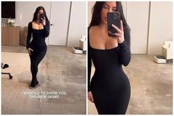 Kim Kardashian khoe đường cong nóng bỏng trong chiếc váy mới