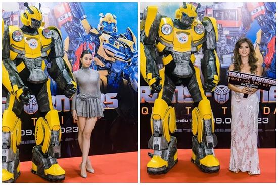 Tiểu Vy, Kim Tuyến khoe sắc trên thảm đỏ 'Transformers'