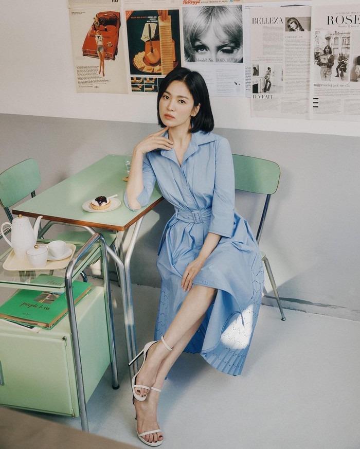 Style váy mùa hè trẻ trung của Song Hye Kyo-8