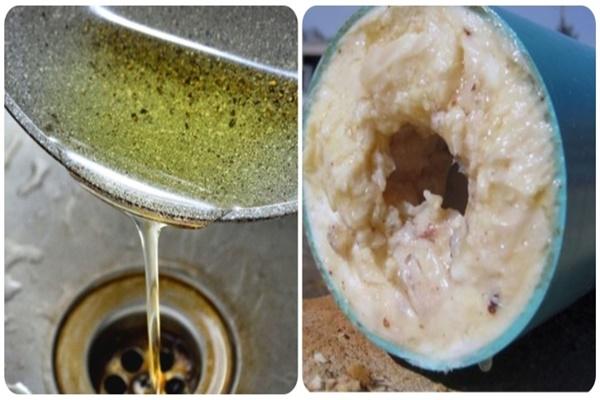 Tại sao không nên đổ dầu mỡ xuống bồn rửa?-1