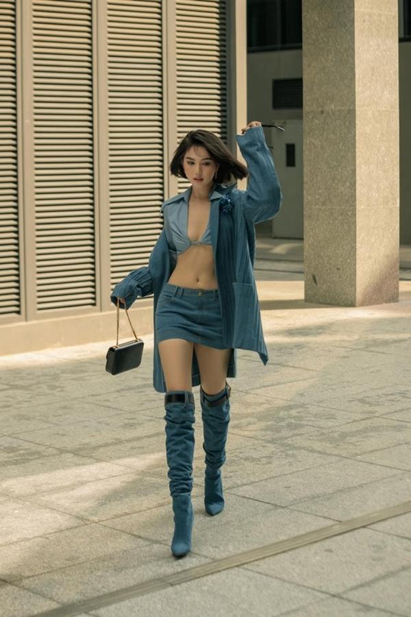 Ngọc Trinh gợi ý lên đồ đi làm cả tuần, nhiều bộ như đi quẩy-10