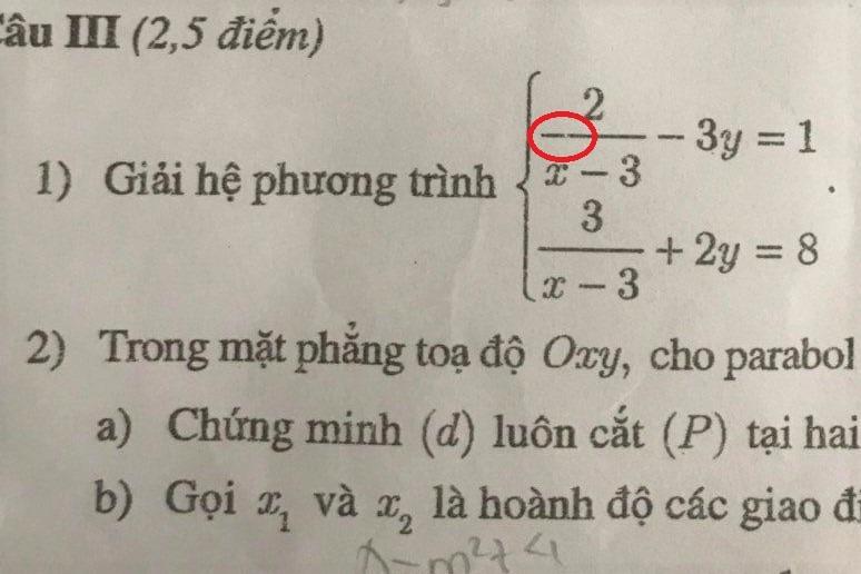 Đề Toán lớp 10 Hà Nội in mờ gây hiểu lầm: Sở GD-ĐT nói gì?-1