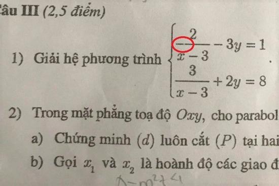 Đề Toán lớp 10 Hà Nội in mờ gây hiểu lầm: Sở GD-ĐT nói gì?