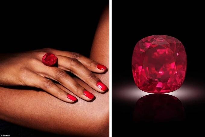 Viên hồng ngọc lớn nhất thế giới đạt mức giá kỷ lục 34,8 triệu USD-1