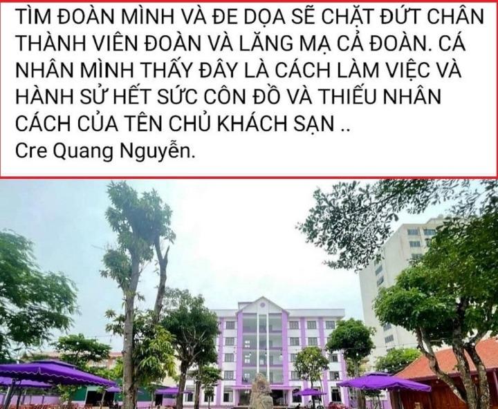 Bị tố doạ chặt chân đoàn khách đặt phòng ở Cửa Lò, chủ khách sạn nói gì?-1