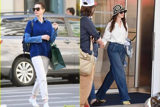 10 cách mặc quần jeans đơn giản mà siêu sang của Anne Hathaway