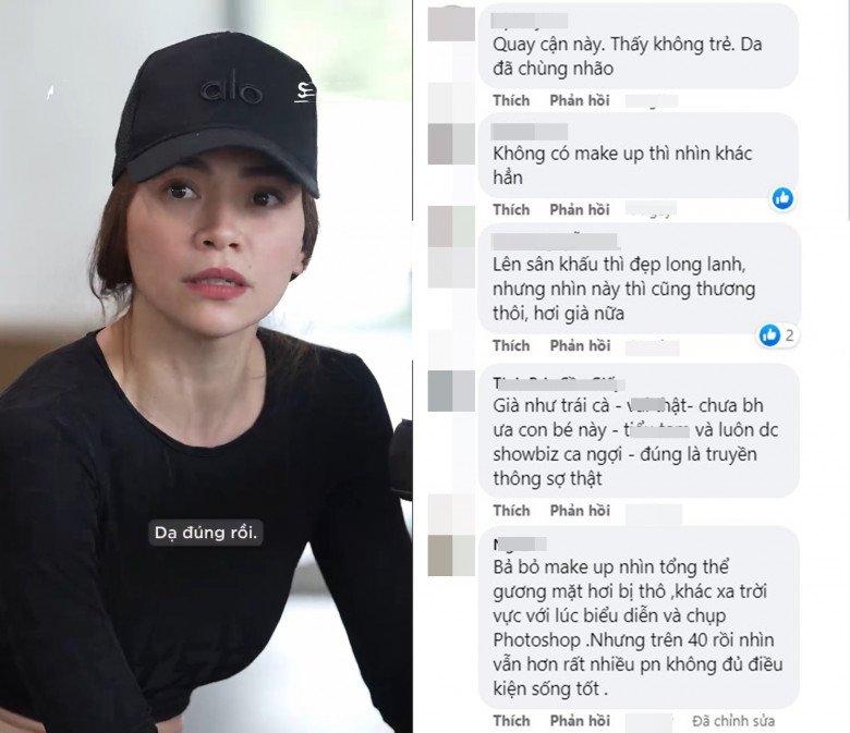 Hồ Ngọc Hà để lộ làn da lão hóa trước ống kính, khác xa khi make-up-5