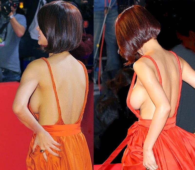 Đáng sợ mùa áo mát nách lên ngôi, không mặc áo ngực là hớ hênh-19