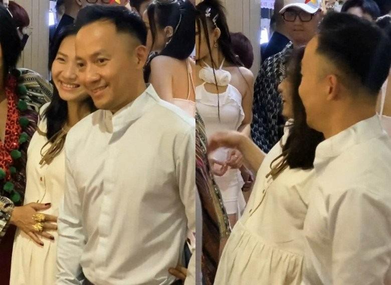 Tiến Đạt dẫn vợ bầu 8 tháng dự sự kiện, nhan sắc không son phấn thành tâm điểm-2