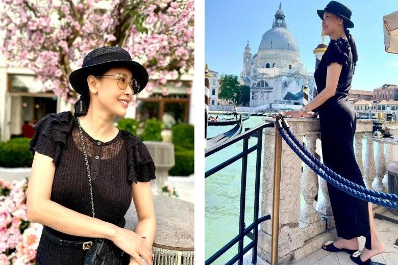 Cô Bống Hồng Nhung đọ style cháu gái Hoa hậu: U60 mặc áo soi thấu nội y-3