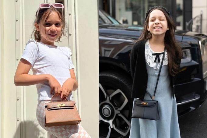 Tiểu thư 10 tuổi đã đi xe sang, người dát đồ hiệu hàng tỷ đồng-1