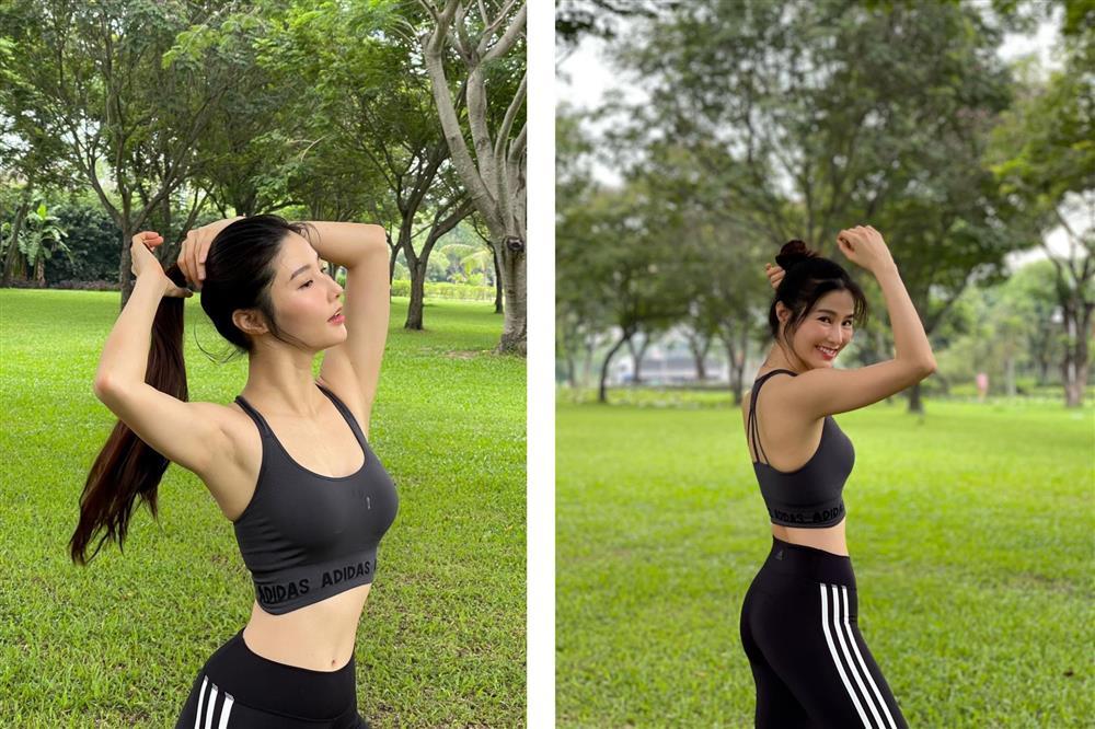 Diễm My 9X bẻ cong cơ thể giữa công viên, chuốt thân hình búp bê-8