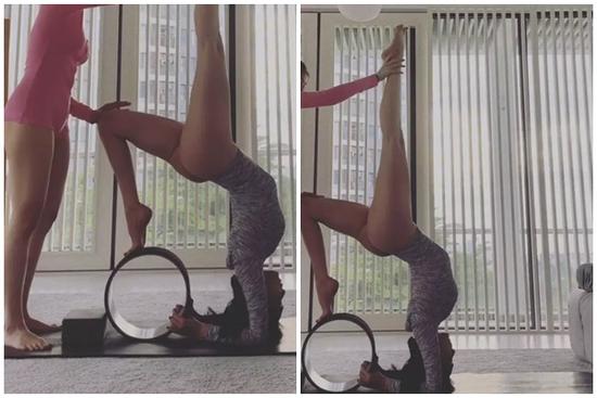 Ngọc Trinh tập thể dục điêu luyện, dân mạng hỏi: Có mặc quần không?