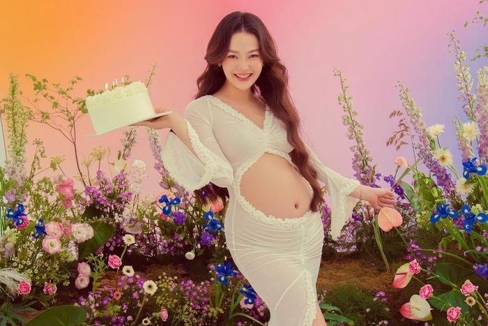 Minh Hằng khoe cận bụng bầu, công khai nịnh ông xã doanh nhân-6