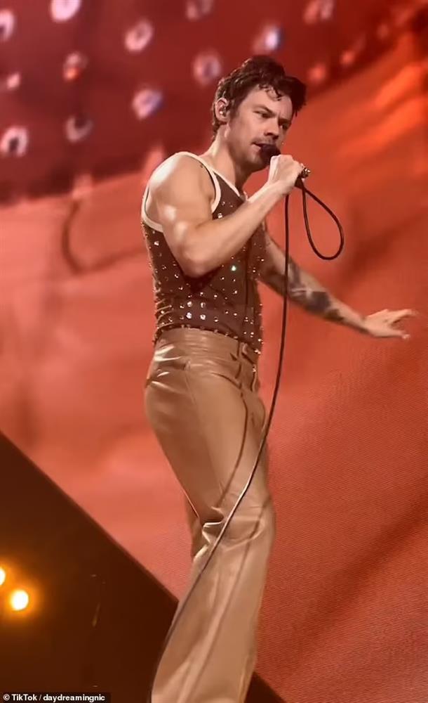 Ca sĩ nhận bó hoa vào mặt ngay trên sân khấu-1