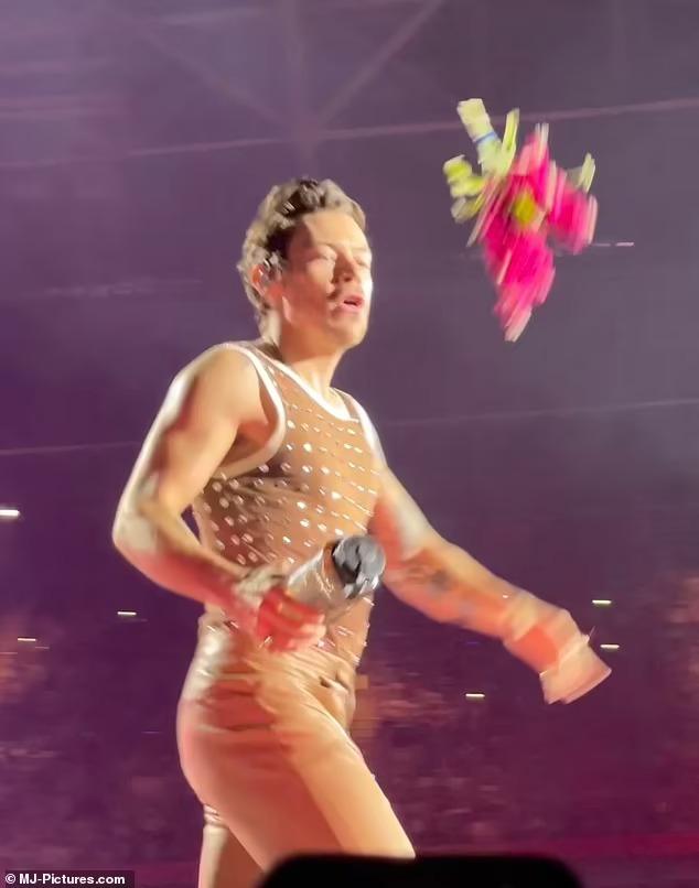 Ca sĩ nhận bó hoa vào mặt ngay trên sân khấu-3