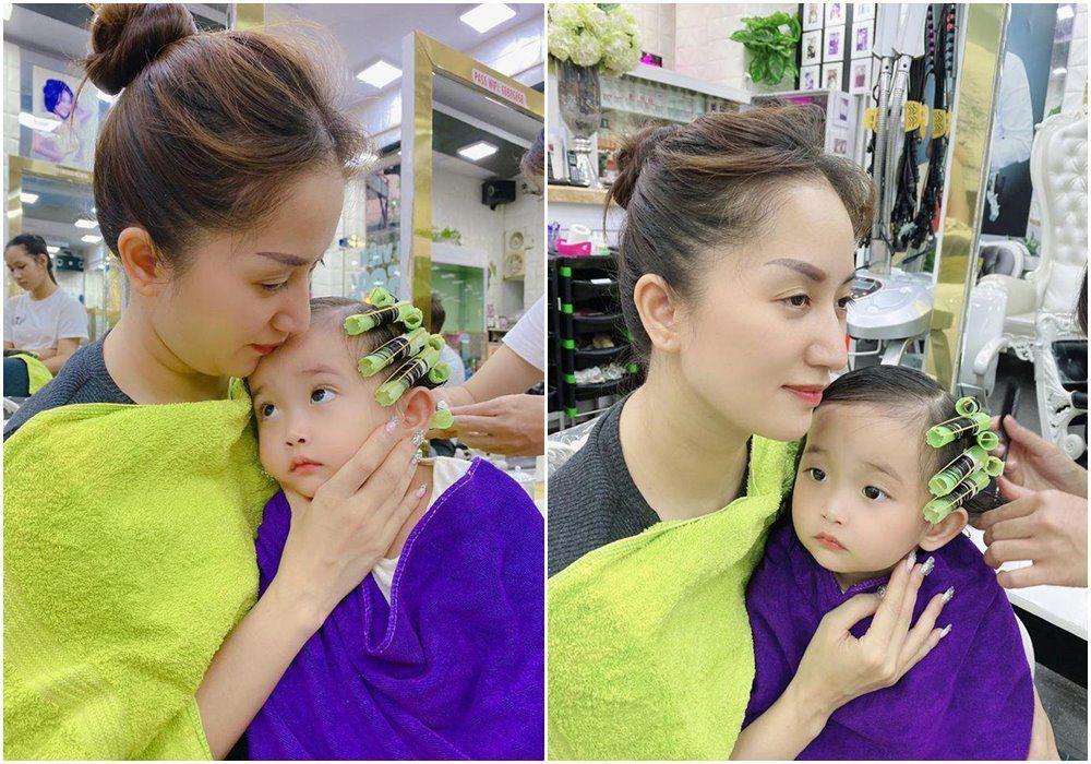Mợ chảnh 5 tuổi nhà Khánh Thi - Phan Hiển là bản sao của bố nhưng mái tóc hiếm hệt mẹ-8