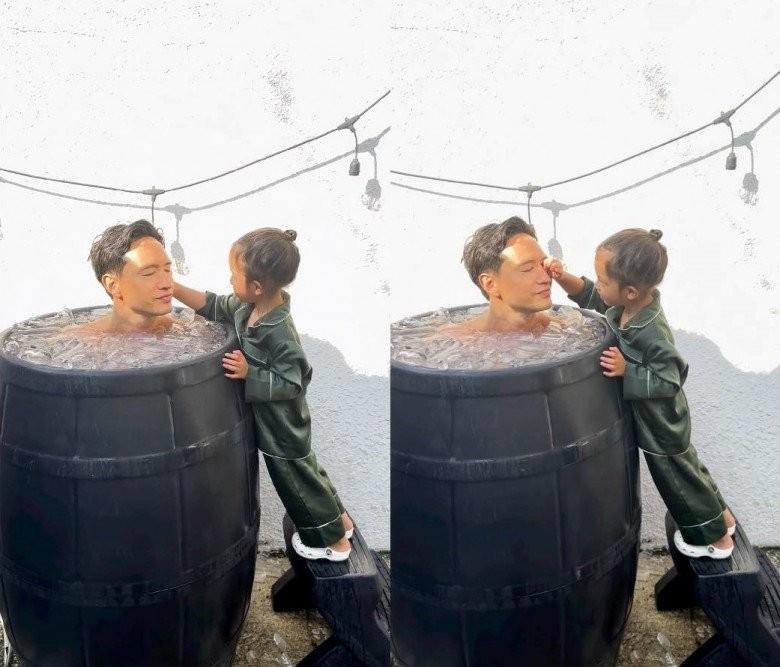 Chồng Hồ Ngọc Hà ngâm mình trong bồn nước đá, mãn nguyện khi được gái rượu Lisa phục vụ-2