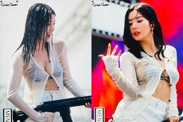 Nữ ca sĩ nổi tiếng sau màn trình diễn nóng bỏng với áo xuyên thấu ở lễ hội nước-25