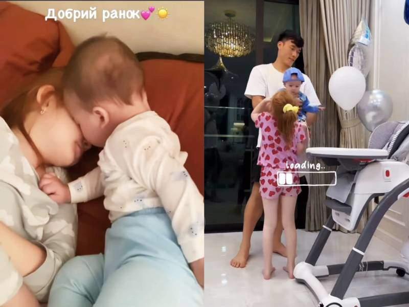 Quý tử lai Tây nhà Bùi Tiến Dũng chưa 1 tuổi sinh nhật 7 lần, mắt màu lạ giống bố hơn mẹ-12