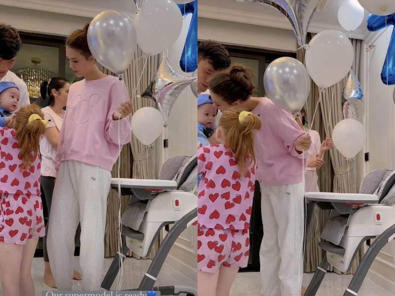 Quý tử lai Tây nhà Bùi Tiến Dũng chưa 1 tuổi sinh nhật 7 lần, mắt màu lạ giống bố hơn mẹ-4