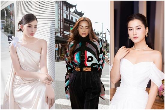 Bảo Anh, Tiểu Vy đọ sắc với đầm trắng