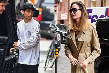 Angelina Jolie vi vu cùng con trai Pax Thiên