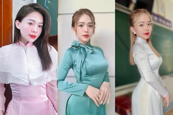 Cô giáo GenZ tự thiết kế áo dài, xúng xính đến lớp mỗi ngày-6