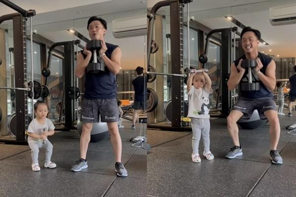 Làm bố 3 con, Cường Đô La bận rộn đến mức phải đưa ái nữ đến công ty-3