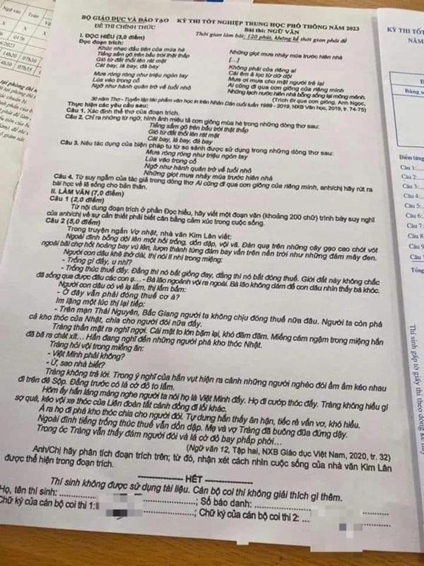 Nghi vấn lộ đề Văn: Xôn xao clip nam thanh niên tự nhận đăng đề thi-2