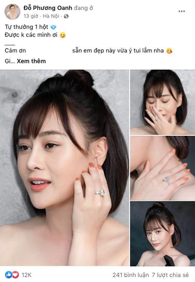 Phương Oanh khoe khéo nhẫn áp út sau khi thành vợ Shark Bình, viên kim cương cỡ đại làm nhiều người lóa mắt-9