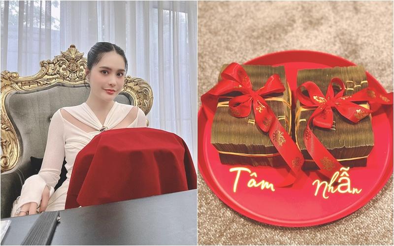 Đoàn Di Băng trang trí biệt thự lung linh làm đám cưới cho bảo mẫu, tặng cả mâm tiền-2