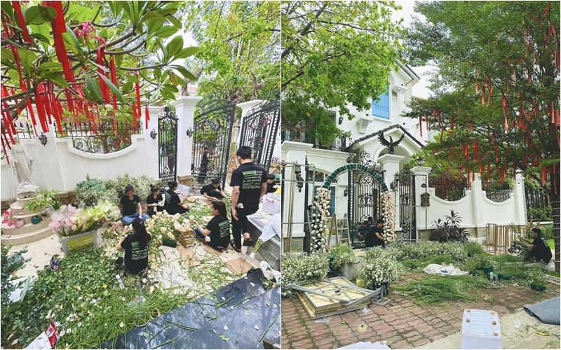 Đoàn Di Băng trang trí biệt thự lung linh làm đám cưới cho bảo mẫu, tặng cả mâm tiền-3