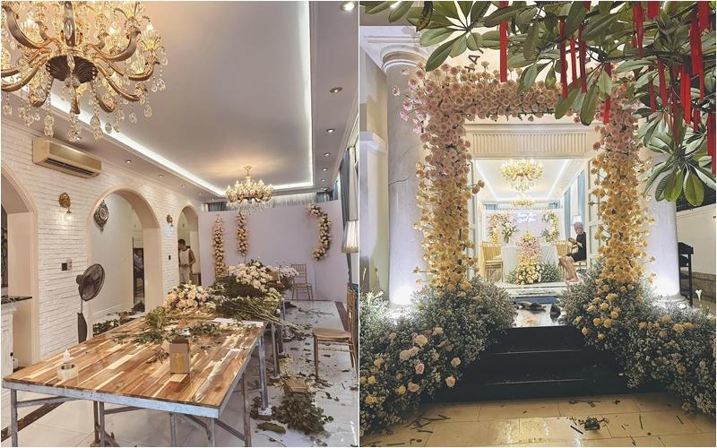 Đoàn Di Băng trang trí biệt thự lung linh làm đám cưới cho bảo mẫu, tặng cả mâm tiền-4