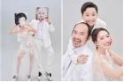 Vợ chồng Thu Trang - Tiến Luật chụp ảnh cưới cùng quý tử điển trai