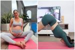Á hậu Mâu Thủy: Bầu vượt mặt vẫn tập yoga, sinh con 1 tháng đã trở lại tập